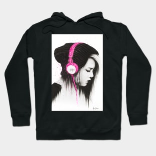 Pink Headphones Hoodie